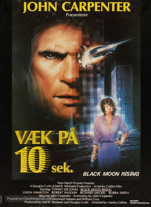 Black Moon Rising - Danish Movie Poster