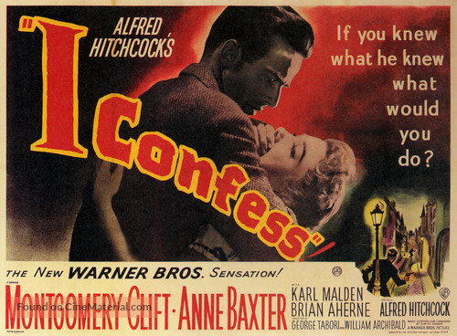 I Confess - British Movie Poster