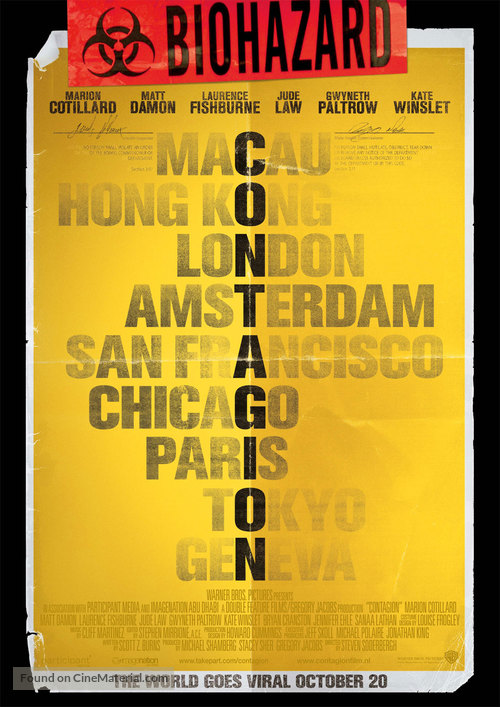 Contagion - Dutch Movie Poster