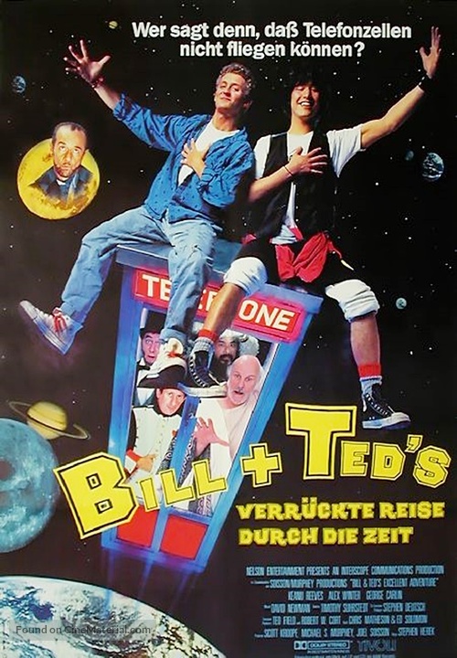 Bill &amp; Ted&#039;s Excellent Adventure - German Movie Poster