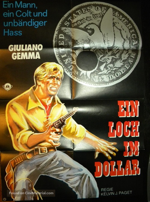 Un dollaro bucato - German Movie Poster