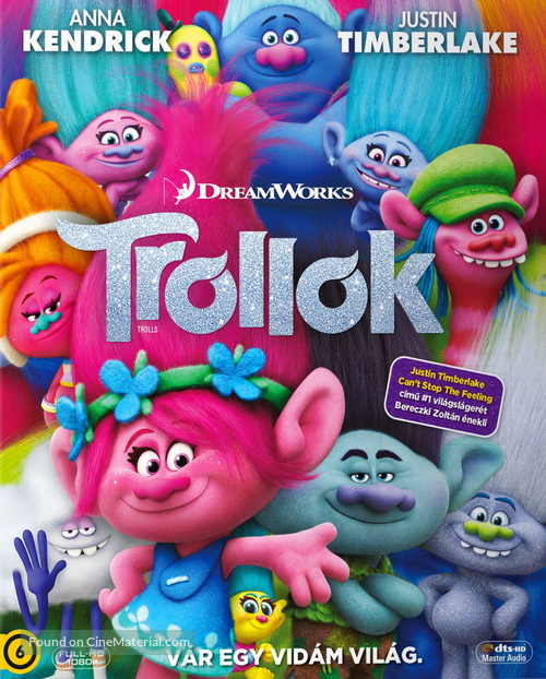 Trolls - Hungarian Blu-Ray movie cover