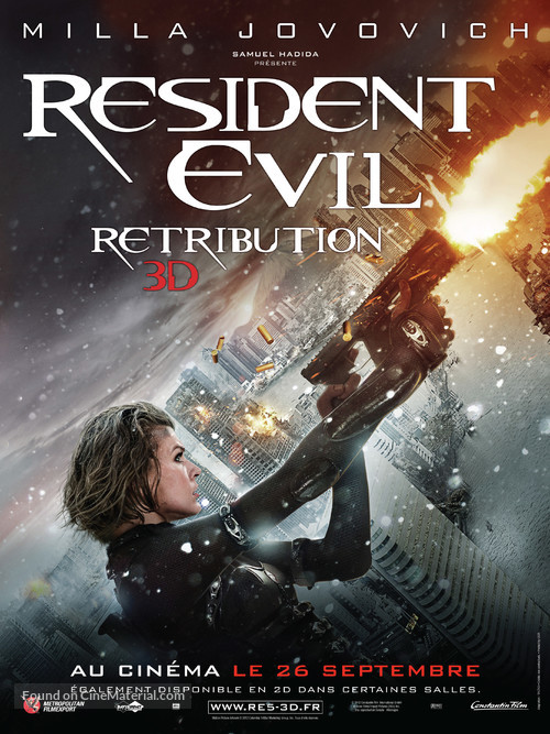 Resident Evil: Retribution - French Movie Poster