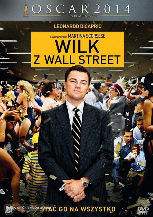 The Wolf of Wall Street - Polish DVD movie cover