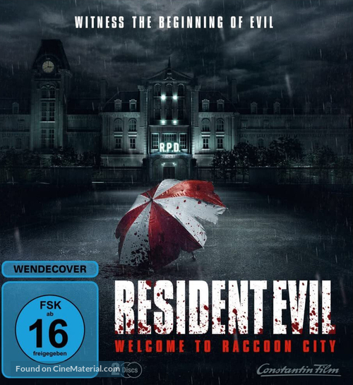 Resident Evil: Welcome to Raccoon City - German Movie Cover