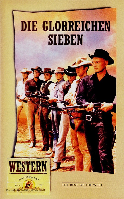 The Magnificent Seven - German VHS movie cover