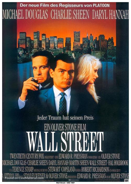 Wall Street - German Movie Poster