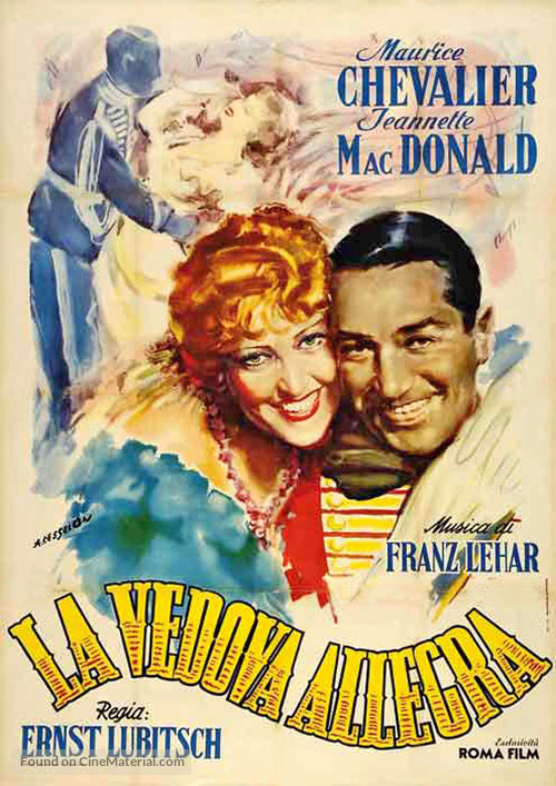 The Merry Widow - Italian Movie Poster