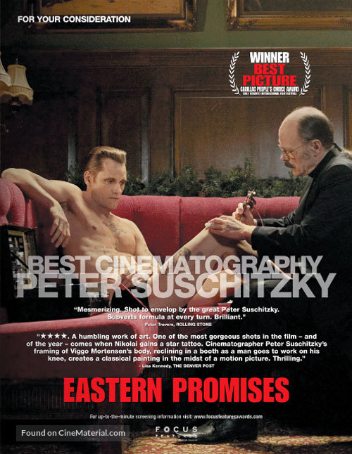 Eastern Promises - For your consideration movie poster