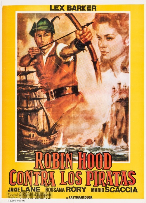 Robin Hood e i pirati - Argentinian Movie Poster