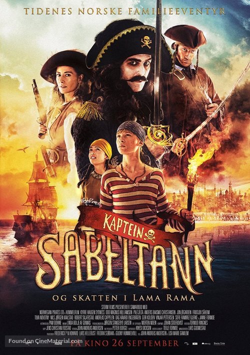 Kaptein Sabeltann og skatten i Lama Rama - Norwegian Movie Poster