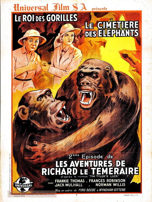 Tim Tyler&#039;s Luck - French Movie Poster