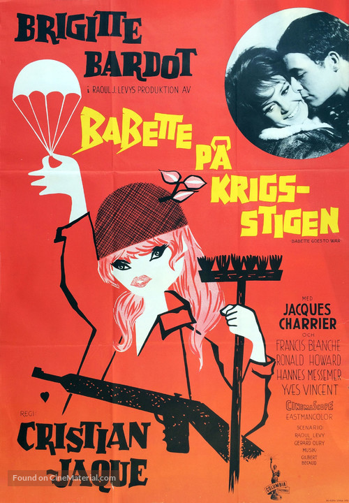 Babette s&#039;en va-t-en guerre - Swedish Movie Poster