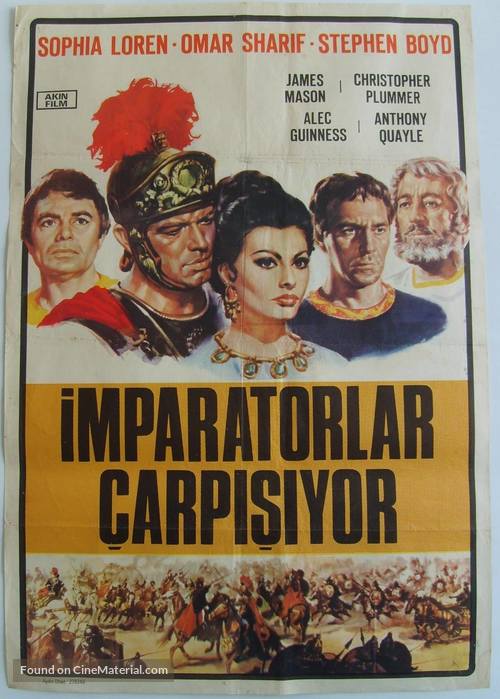 The Fall of the Roman Empire - Turkish Movie Poster