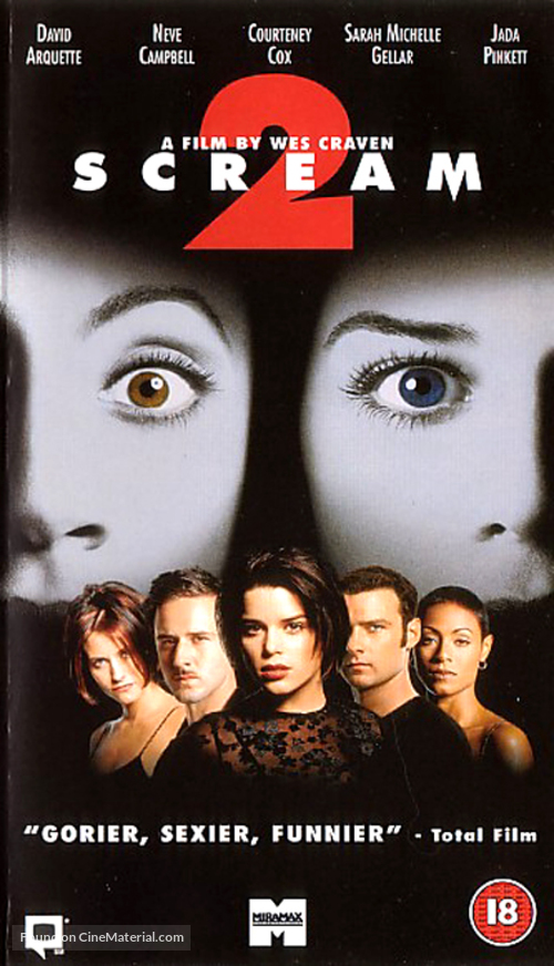 Scream 2 - British VHS movie cover