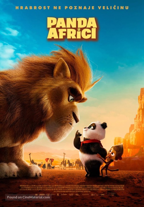 Panda Bear in Africa - Croatian Movie Poster