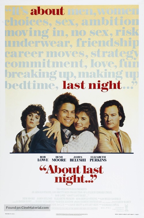 About Last Night... - Movie Poster