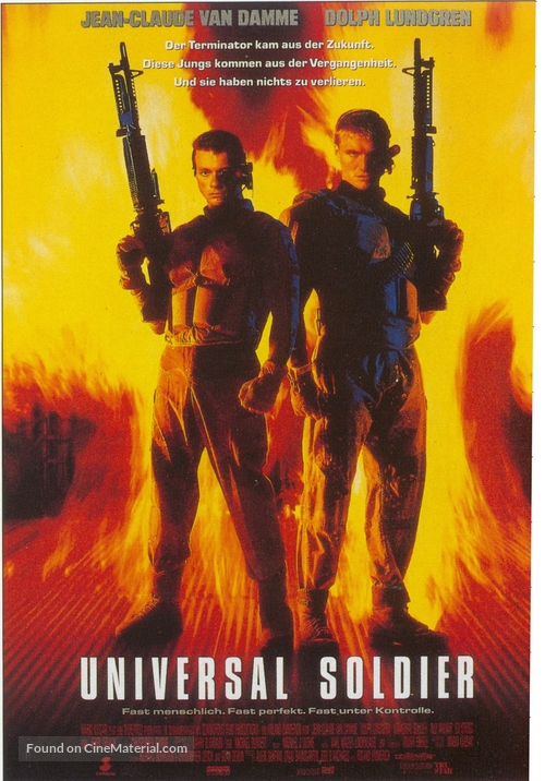 Universal Soldier - German Movie Poster