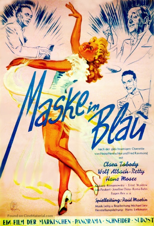 Maske in Blau - German Movie Poster