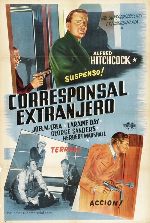 Foreign Correspondent - Argentinian Movie Poster