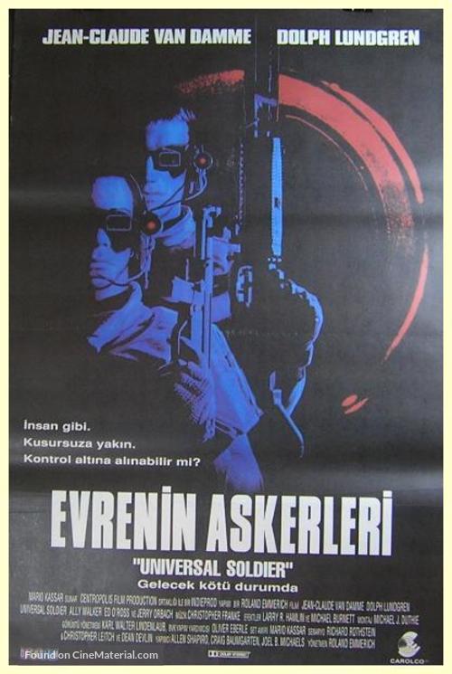 Universal Soldier - Turkish Movie Poster