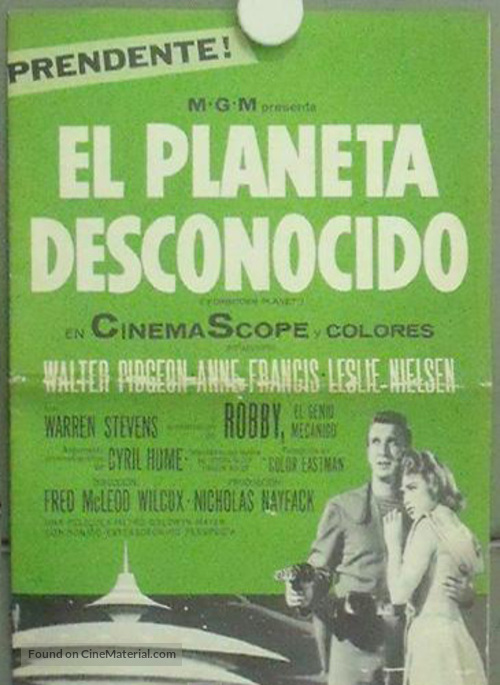 Forbidden Planet - Argentinian Movie Poster