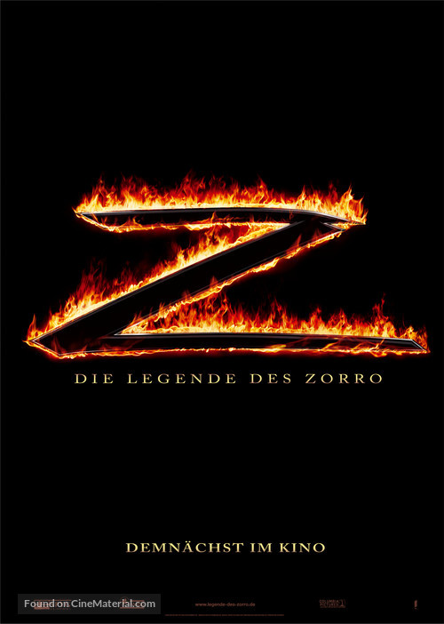The Legend of Zorro - German Movie Poster