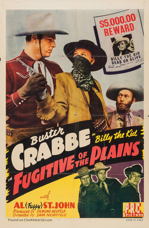 Fugitive of the Plains - Movie Poster