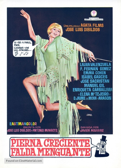 Pierna creciente, falda menguante - Spanish Movie Poster