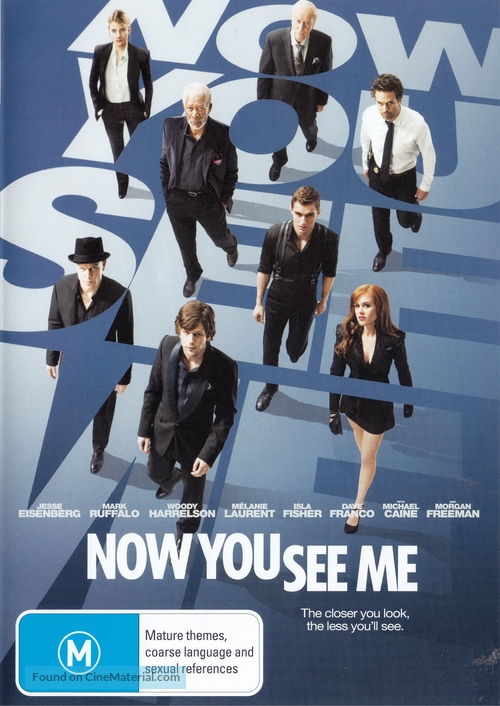 Now You See Me - Australian DVD movie cover