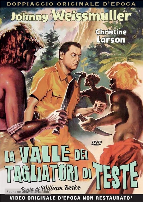 Valley of Head Hunters - Italian DVD movie cover
