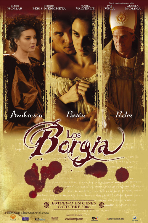 Los Borgia - Spanish Movie Poster