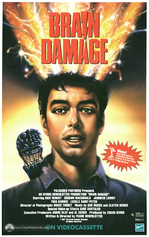 Brain Damage - Video release movie poster