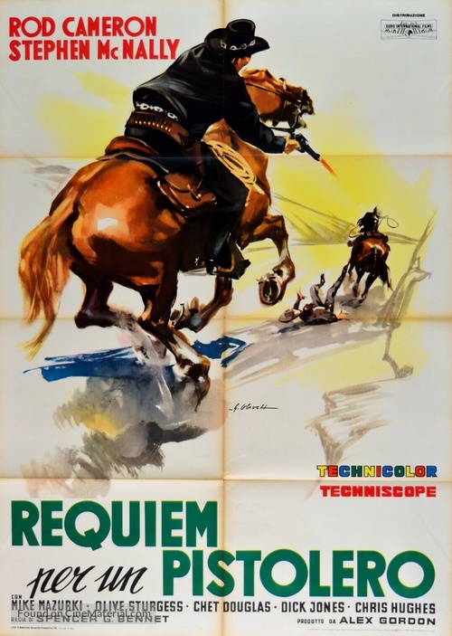 Requiem for a Gunfighter - Italian Movie Poster