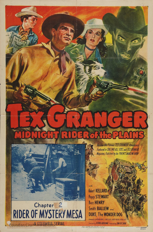 Tex Granger, Midnight Rider of the Plains - Movie Poster