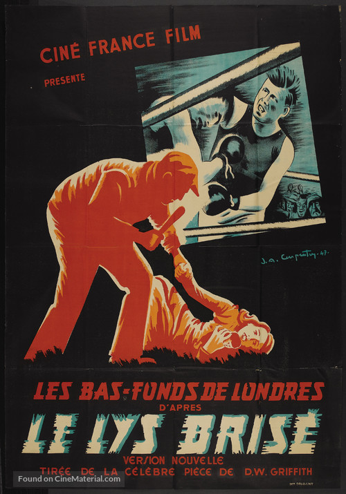 Broken Blossoms - French Movie Poster