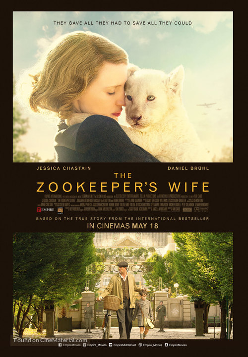 The Zookeeper&#039;s Wife - Lebanese Movie Poster