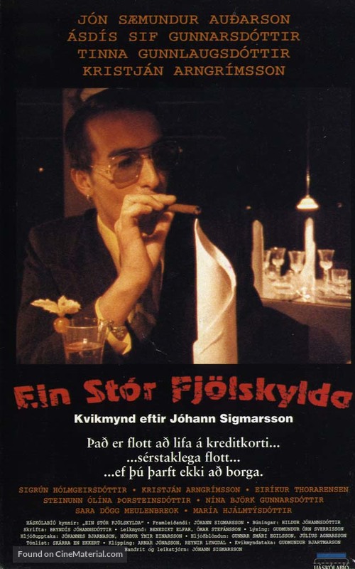 Ein st&oacute;r fj&ouml;lskylda - Icelandic poster