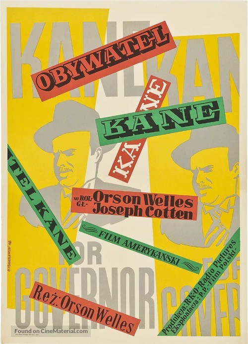 Citizen Kane - Polish Movie Poster