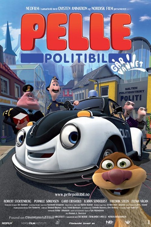 Pelle Politibil g&aring;r i vannet - Norwegian Movie Poster