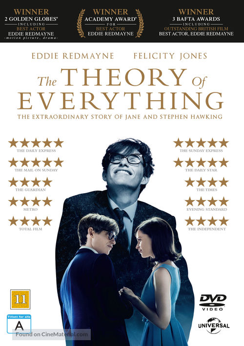 The Theory of Everything - Danish DVD movie cover