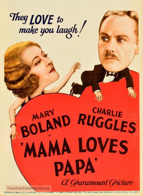 Mama Loves Papa - British Movie Poster
