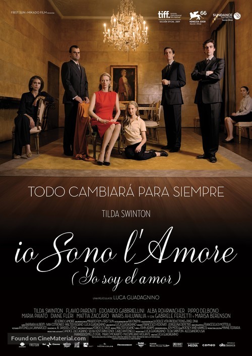 Io sono l&#039;amore - Spanish Movie Poster