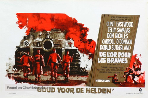 Kelly&#039;s Heroes - Belgian Movie Poster