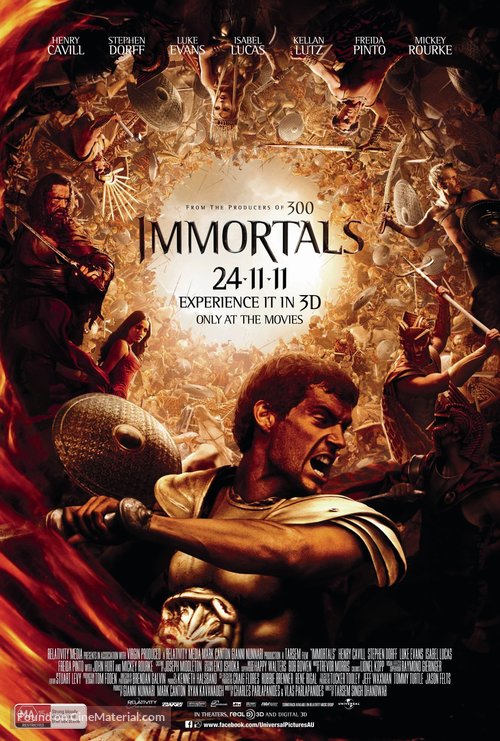 Immortals - Australian Movie Poster