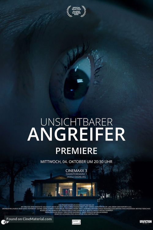 Unsichtbarer Angreifer - German Movie Poster