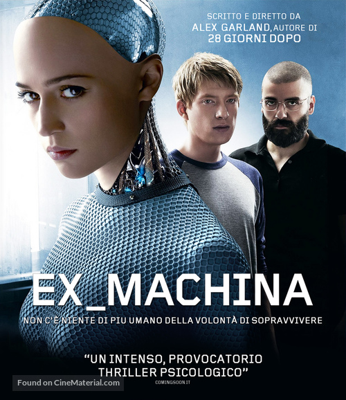 Ex Machina - Italian Blu-Ray movie cover