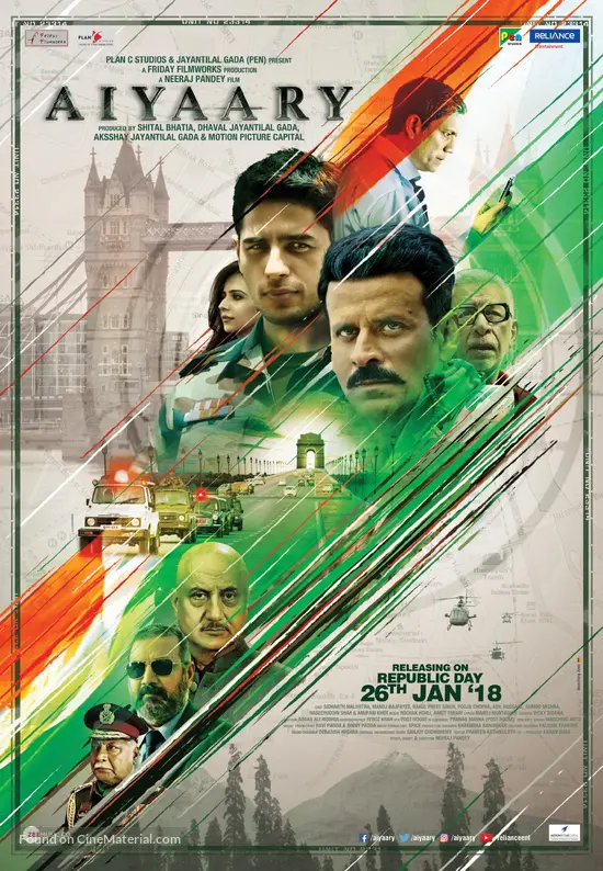 Aiyaary - Indian Movie Poster