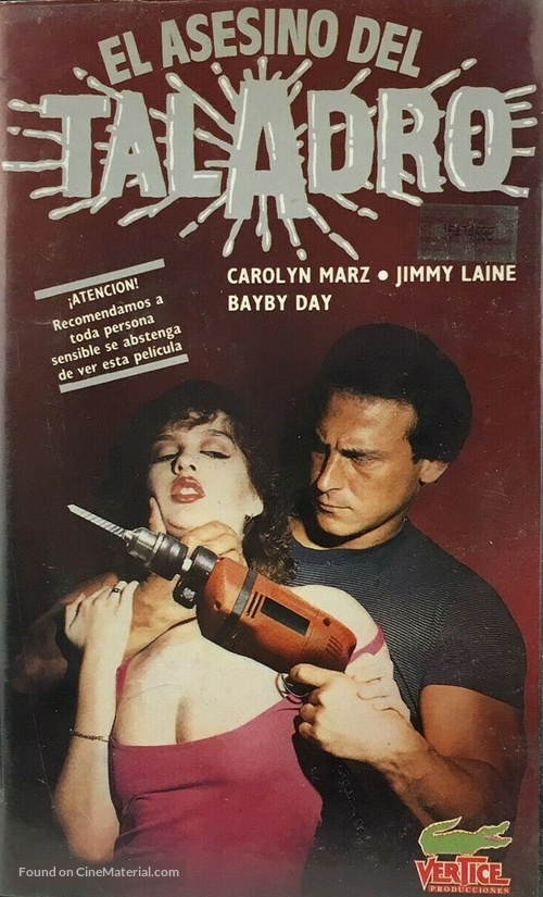 The Driller Killer - Spanish VHS movie cover