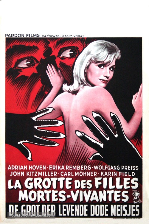 Der Fluch der gr&uuml;nen Augen - Belgian Movie Poster